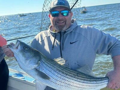 Fall Striped Bass Charters with Freeport Charter Boats